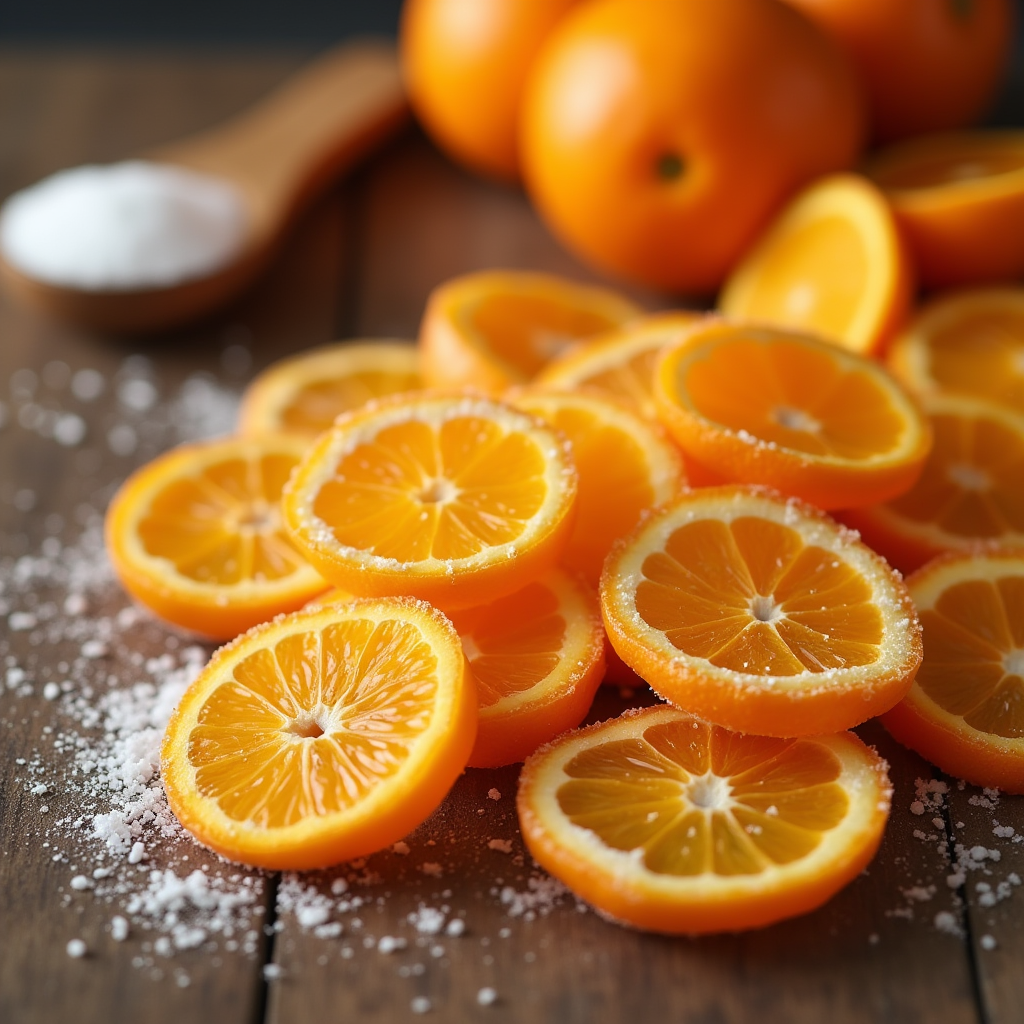 écorces d’orange confites