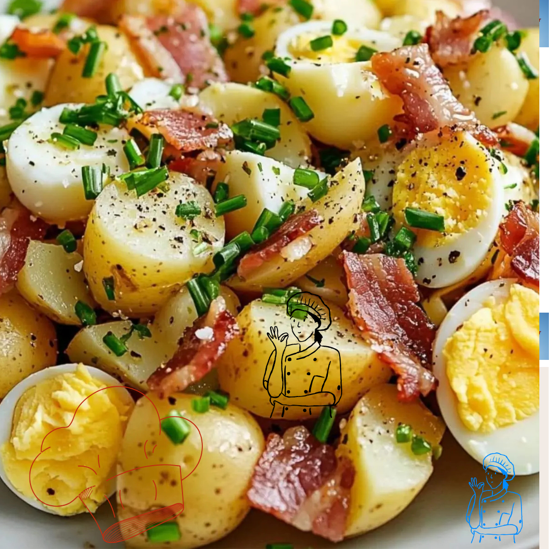 Salade Pomme de Terre Lardons Œufs Salade Pomme de Terre Lardons Œufs