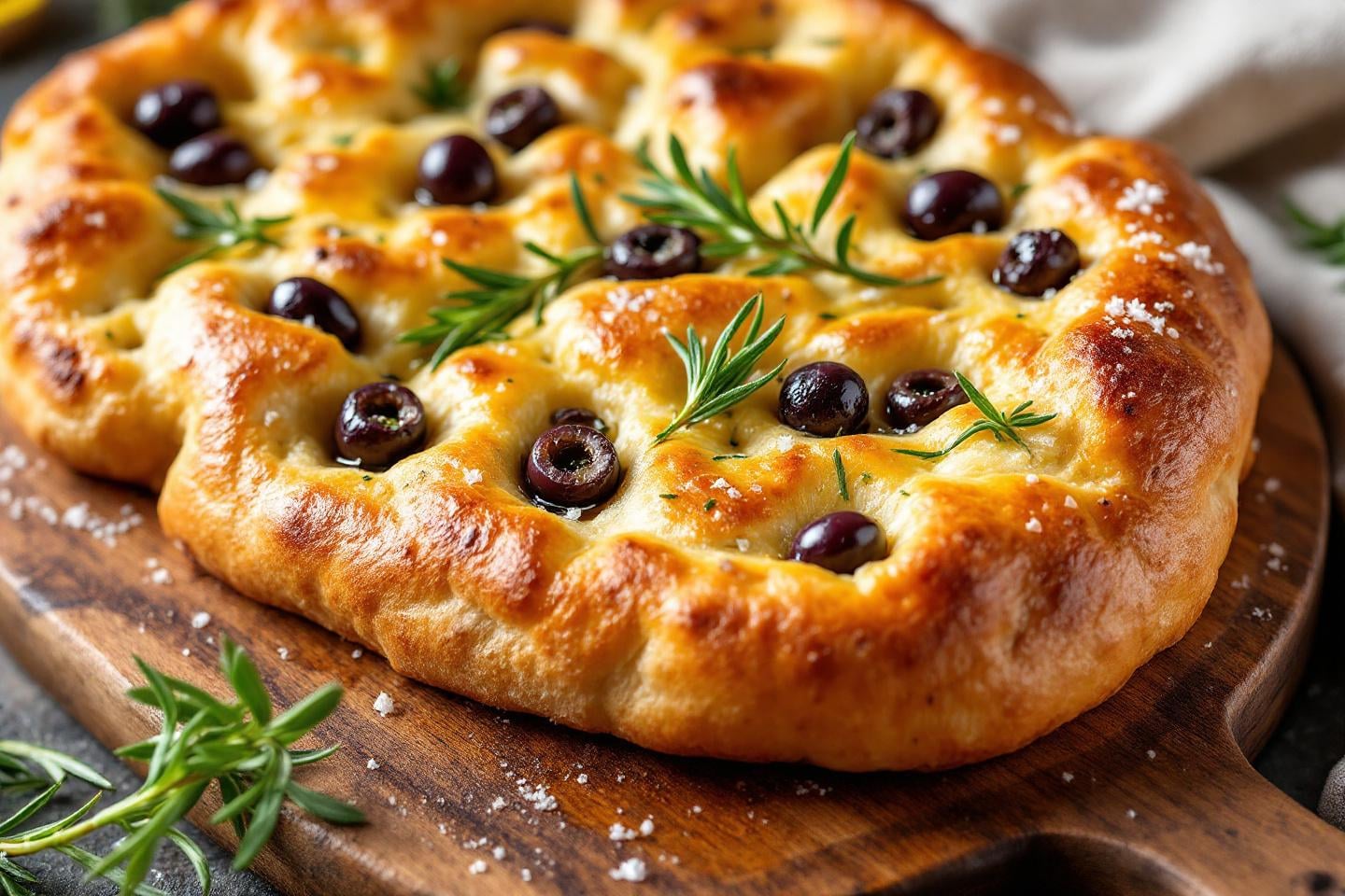 Focaccia moelleuse Focaccia moelleuse