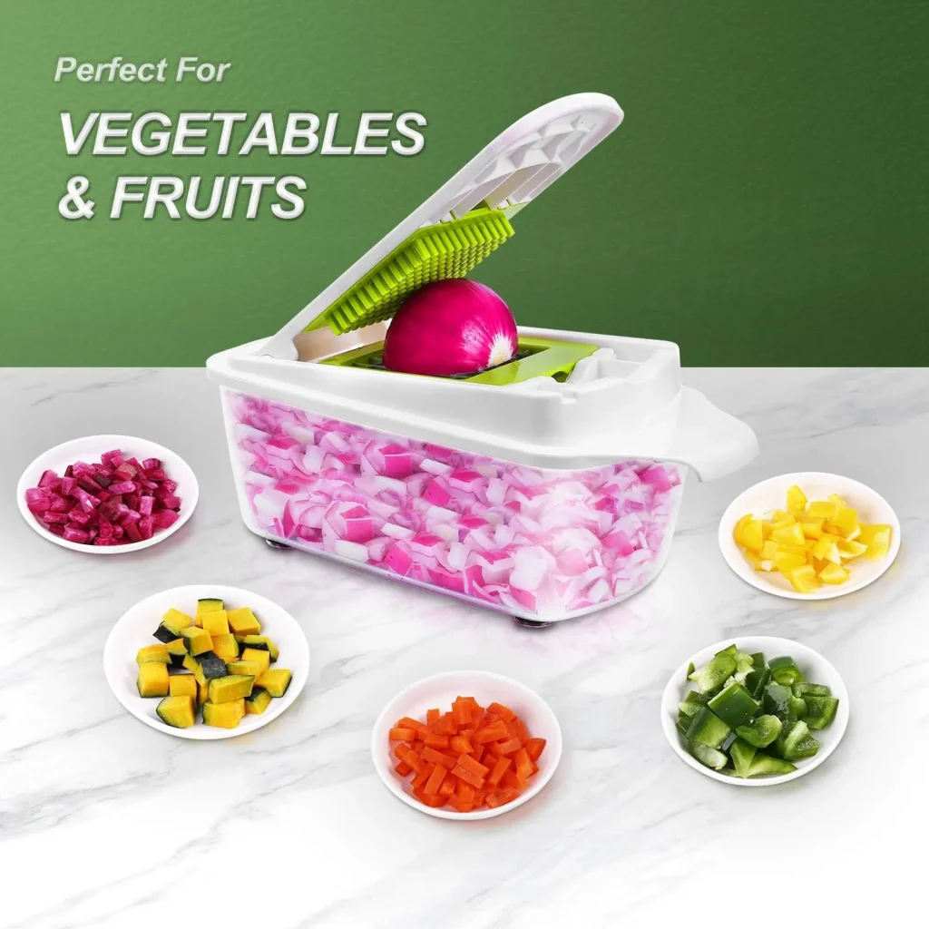 Coupe-légumes multifonctions 12 en 1 avec lames inox Coupe-légumes multifonctions 12 en 1 avec lames inox