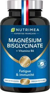 Magnésium Bisglycinate + B6 | Anti-Fatigue & Stress Nutrimea
