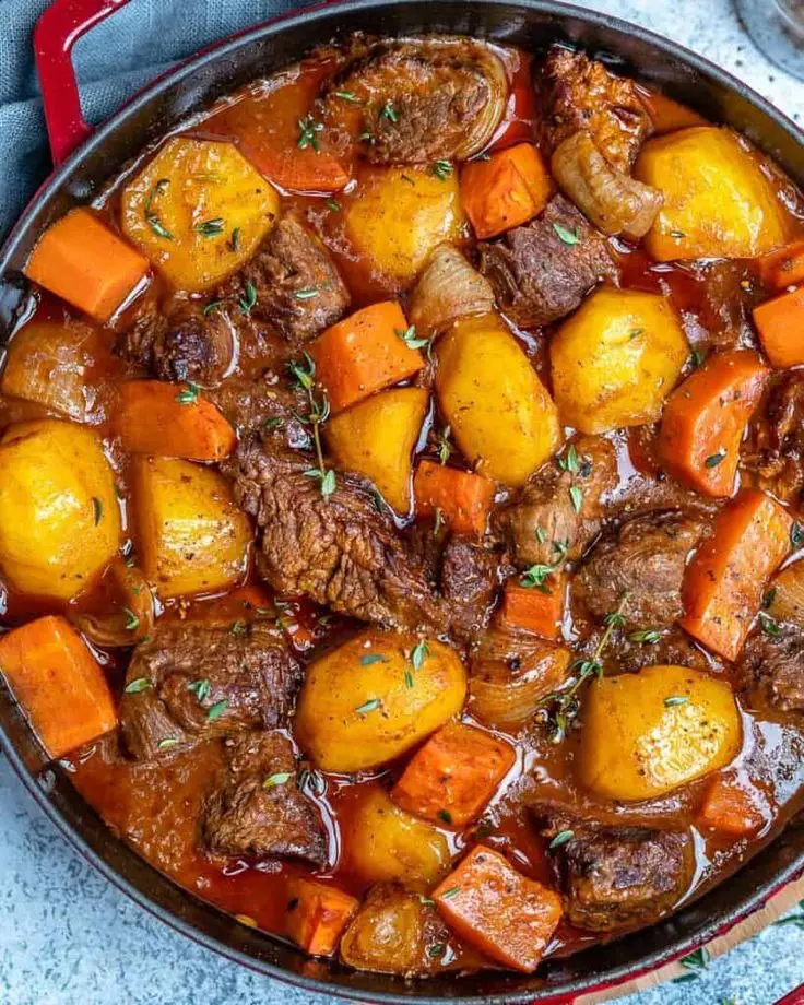 Ragoût de bœuf copieux et fondant recette maison