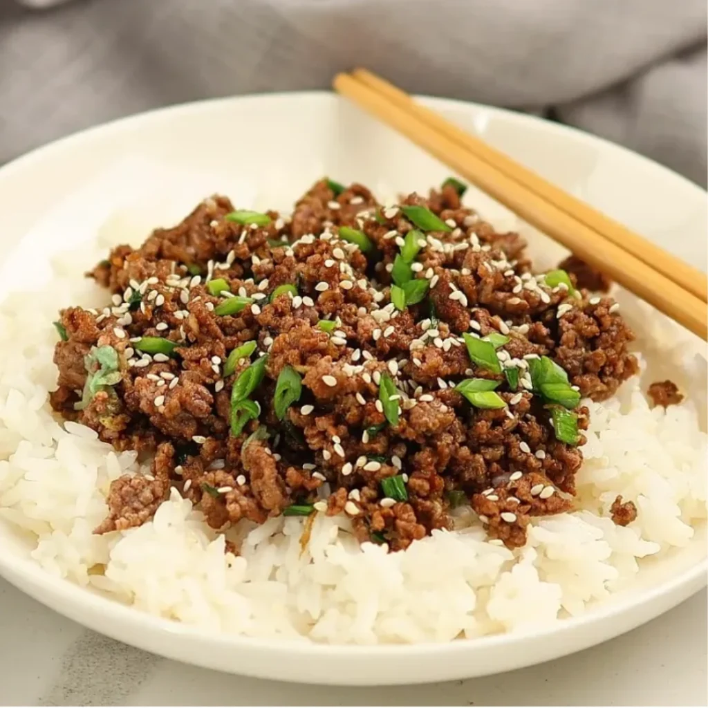 bol de boeuf haché coréen bol de boeuf haché coréen